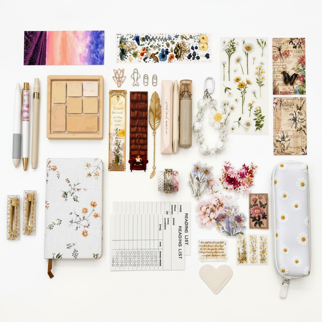 Daisy Dreams Set – Floral Aesthetic Stationery Box | Veluna Box