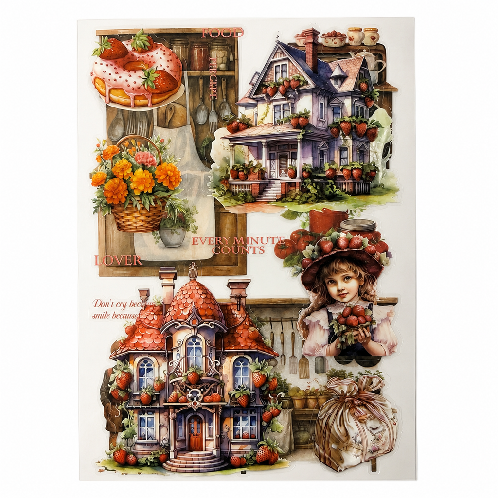 Vintage Bakery & Cottage Sticker Book
