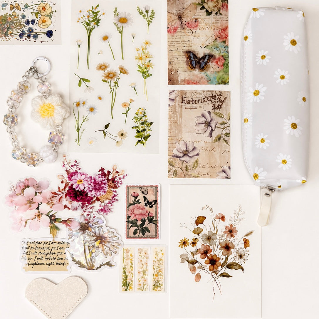 Daisy Dreams Set – Floral Aesthetic Stationery Box | Veluna Box
