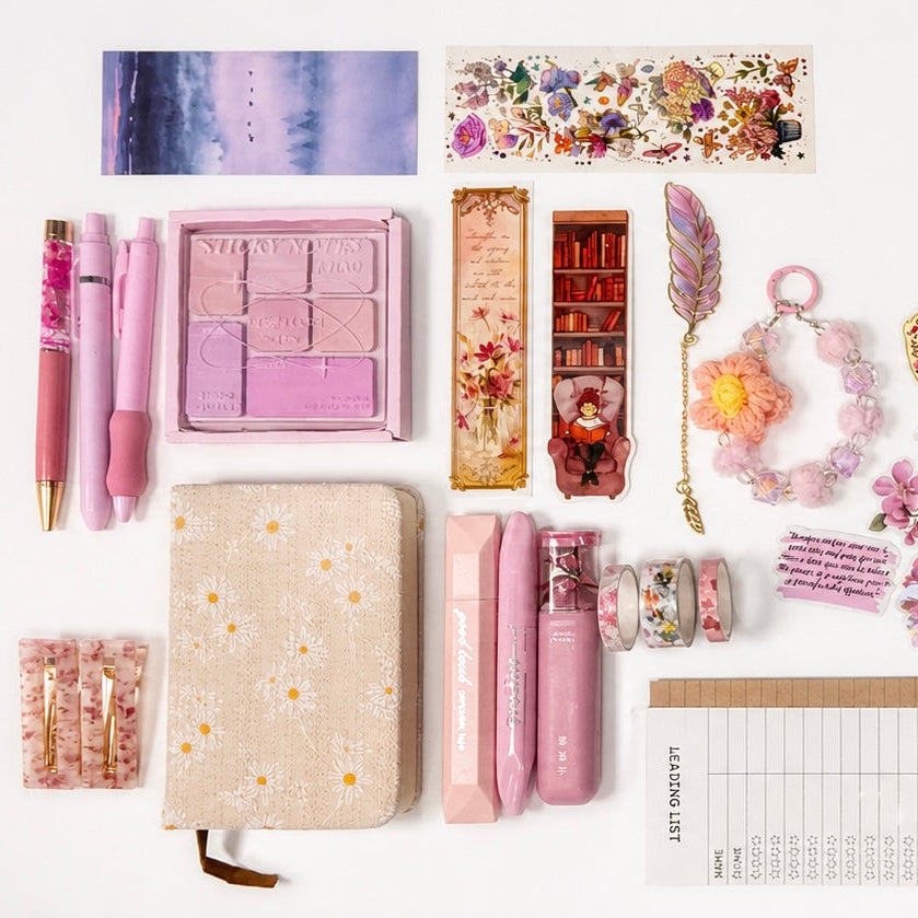 Rose Mood Set – Romantic Pink Aesthetic Stationery Box | Veluna Box