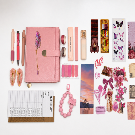 Blush Glow Set – Aesthetic Pink Stationery Box | Veluna Box