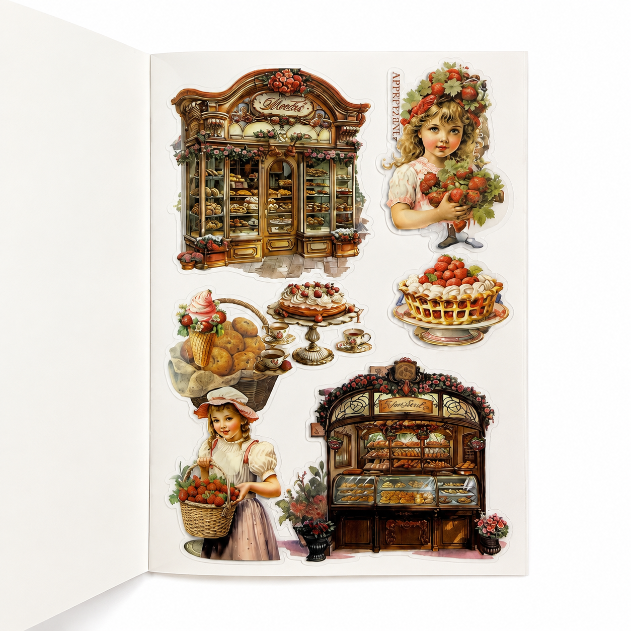 Vintage Bakery & Cottage Sticker Book