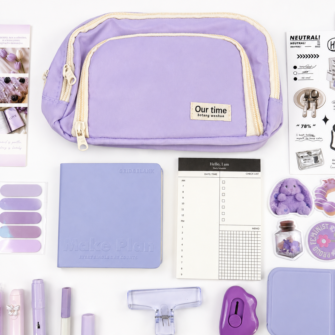 💜 Lavender Purple Box - Calm in Every Page