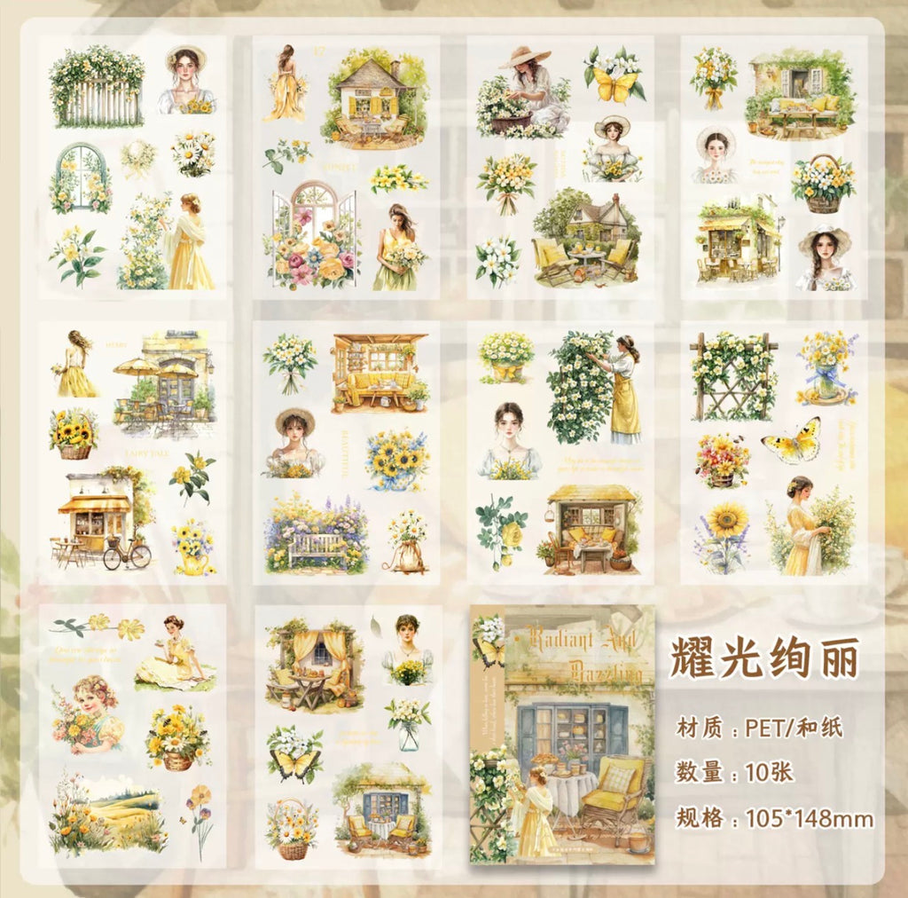 Golden Meadow Sticker Book 🌼